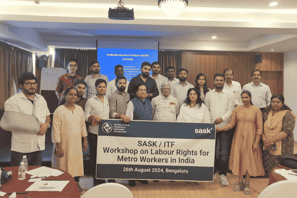 “AIMREF members discussing metro employee issues”